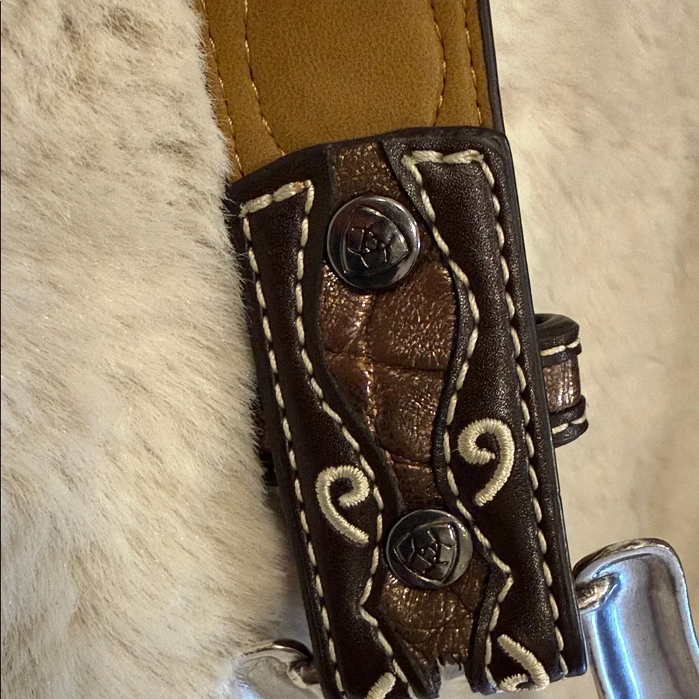 Ariat Kids Belt with Floral Silver Buckle